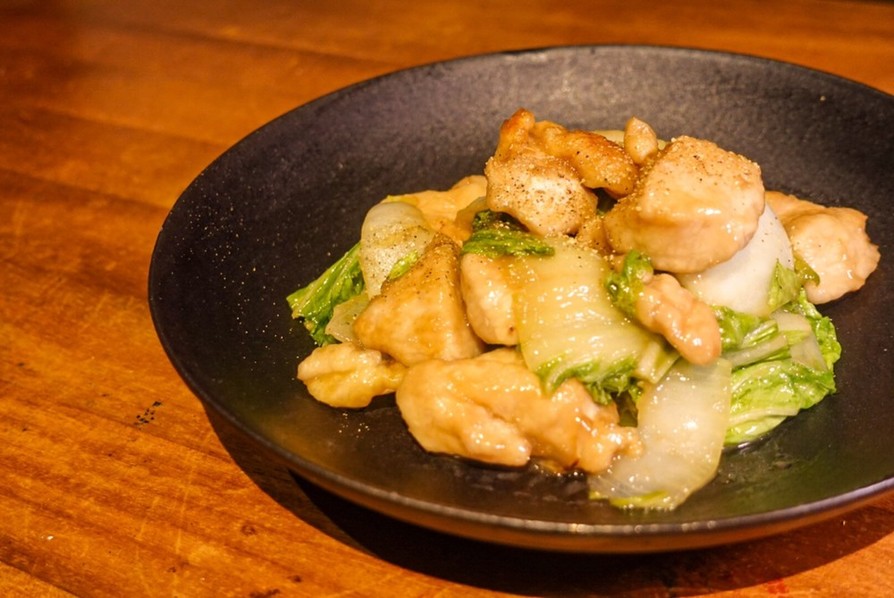 【簡単】鶏むね肉と白菜のスタミナ焼きの画像
