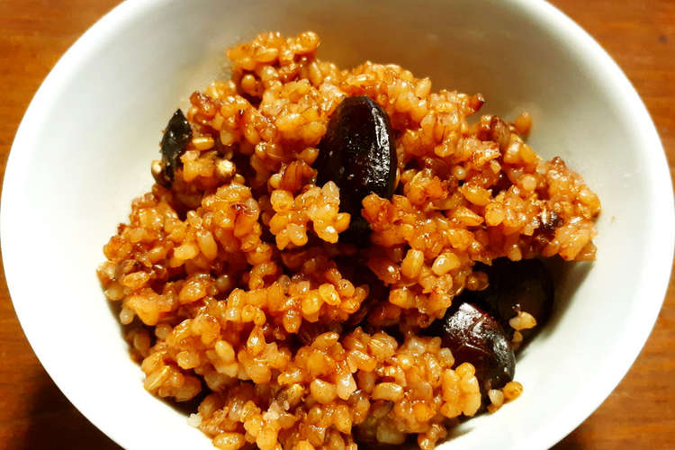 寝かせ玄米 黒花豆の発芽玄米酵素ご飯 レシピ 作り方 By Guzavie クックパッド