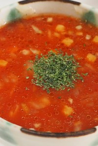 簡単トマトと玉ねぎのコンソメカップスープ