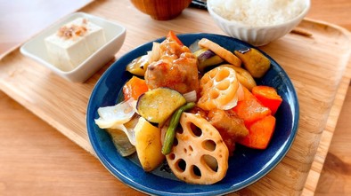 【完全再現】鶏と野菜の黒酢あん【大戸屋】の写真