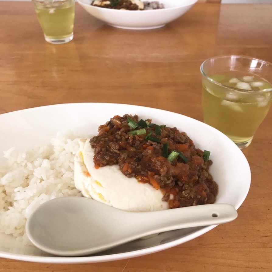 肉みそリメイク！なんちゃって麻婆豆腐丼の画像