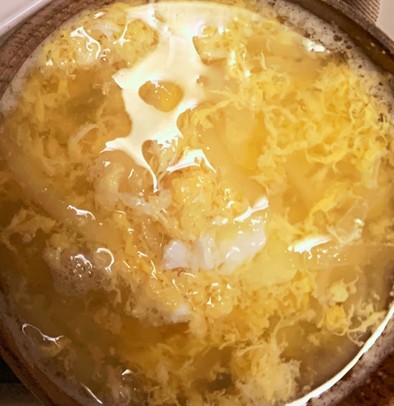 たまごと玉ねぎのとろとろスープの写真