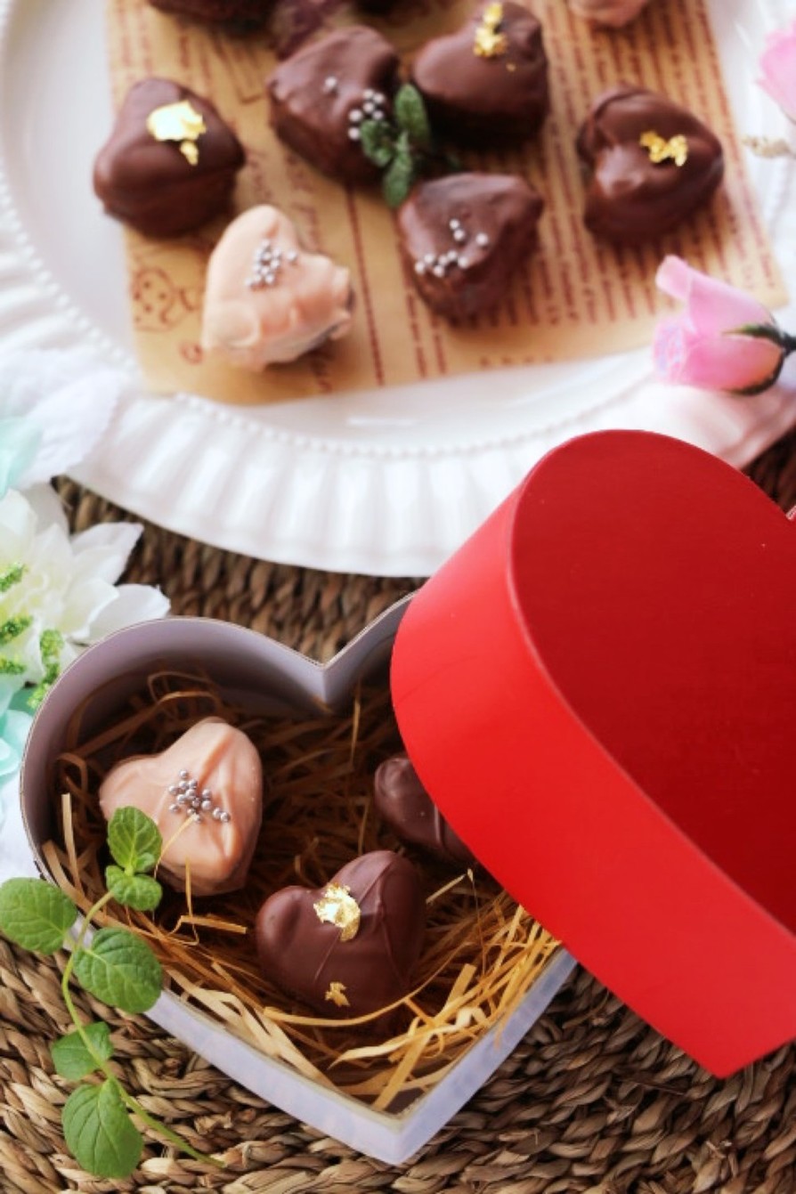 バレンタインに♡クッキー＆クリームチョコの画像