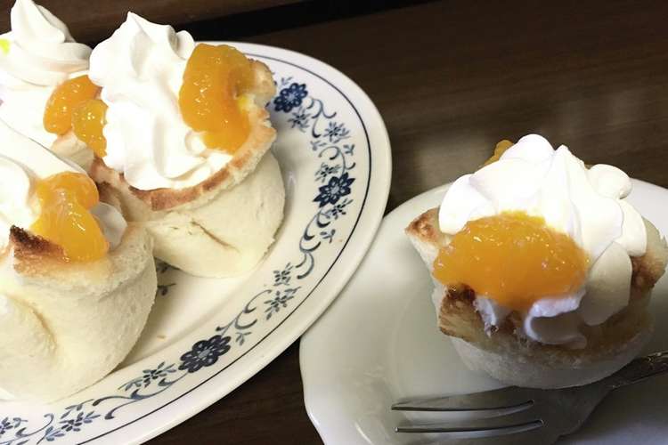 簡単 食パンで生クリームカップケーキ レシピ 作り方 By お玉サナコ クックパッド 簡単おいしいみんなのレシピが357万品
