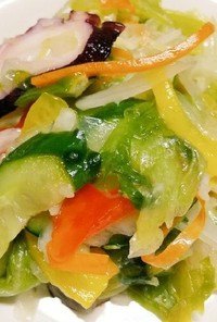 タコと野菜の簡単マリネ