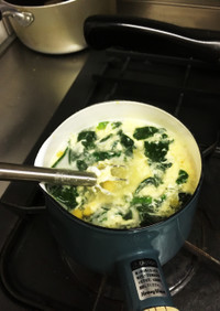 ホウレンソウと卵の中華スープ
