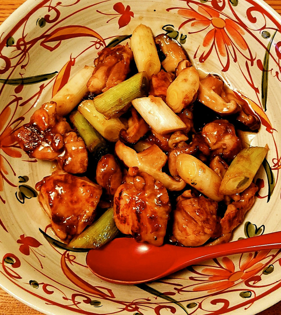 寒い日に体ぽかぽか⭐生姜と鶏と葱の甘辛煮の画像