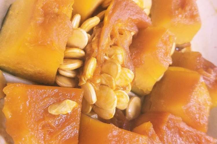種も食べちゃう カボチャの煮物 レシピ 作り方 By Uniharu クックパッド 簡単おいしいみんなのレシピが353万品