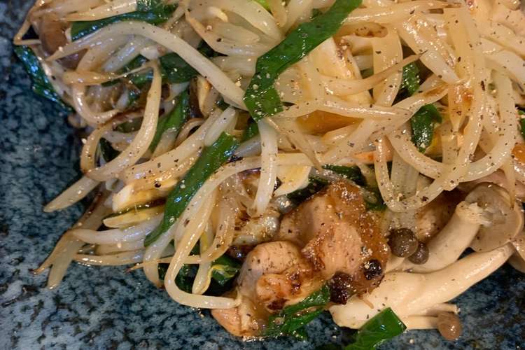 鶏肉のもやしニラ炒め レシピ 作り方 By うまいあれ クックパッド 簡単おいしいみんなのレシピが352万品
