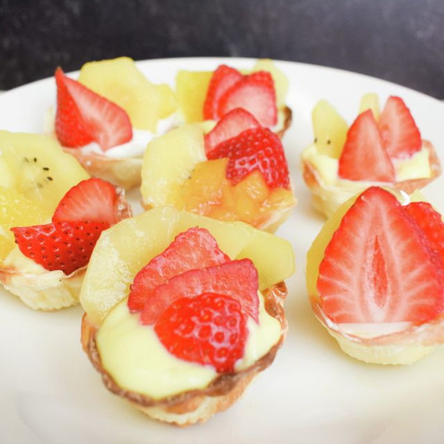 餃子皮でパリパリフルーツタルト レシピ 作り方 By Myojousa クックパッド 簡単おいしいみんなのレシピが378万品