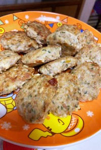 超簡単！大葉と鶏ひき肉のふわふわ焼き