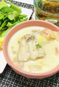 鶏肉と舞茸と白菜のクリーム煮・スープ