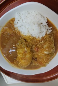 印度カレー子    ロール白菜カレー