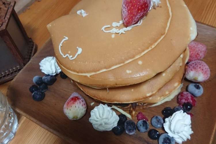 こどもといっしょにつくるパンケーキ レシピ 作り方 By おやふぇふぃ クックパッド 簡単おいしいみんなのレシピが349万品