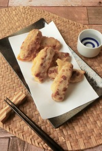 冷凍納豆のスティック天ぷら
