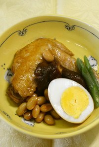 鶏手羽先と大豆の煮物