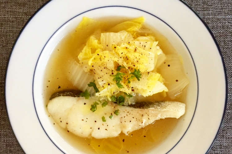 簡単 タラと白菜の洋風スープ レシピ 作り方 By うまうまマミイ クックパッド 簡単おいしいみんなのレシピが376万品