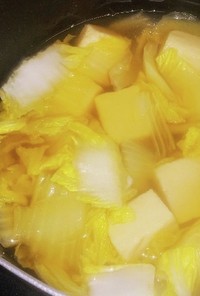 白菜と高野豆腐の煮浸し