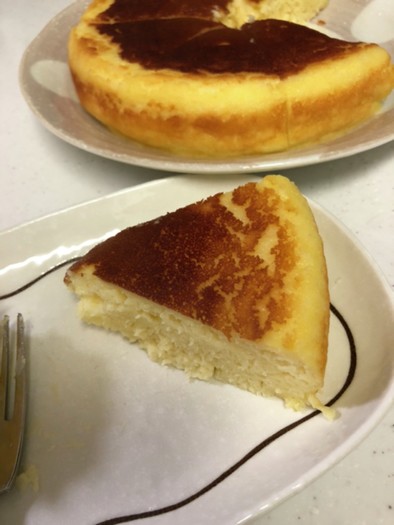 無水鍋でヨーグルトのチーズケーキ風の写真