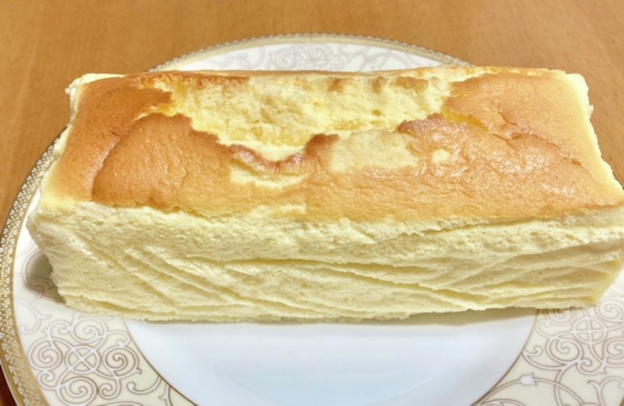 パウンド型でふわふわスフレチーズケーキ♡の画像