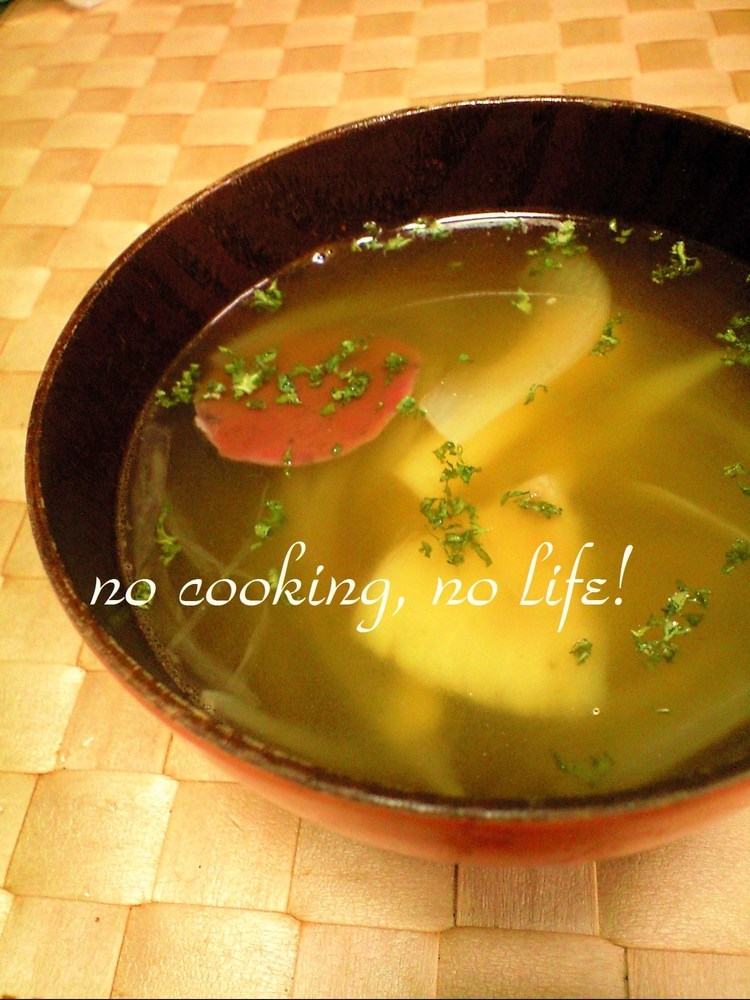 タマゴタケのオニオンスープの画像