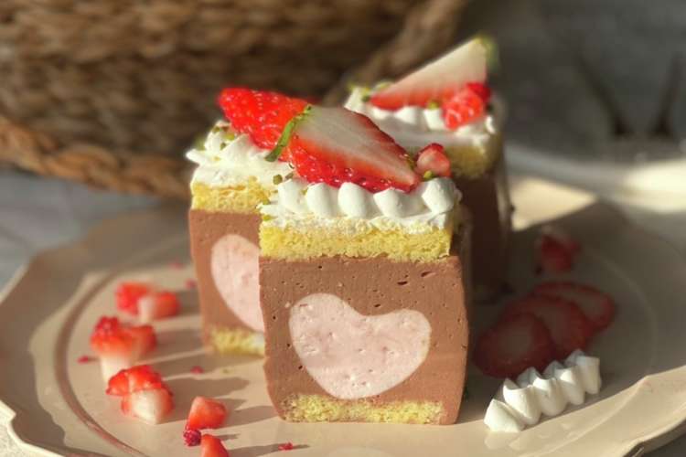 ハートのいちごチョコムースケーキ レシピ 作り方 By あみズきっちん クックパッド 簡単おいしいみんなのレシピが350万品