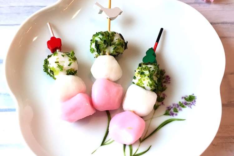 紀文 はんぺんあられで 三色団子 簡単 レシピ 作り方 By Lunadrop クックパッド 簡単おいしいみんなのレシピが366万品