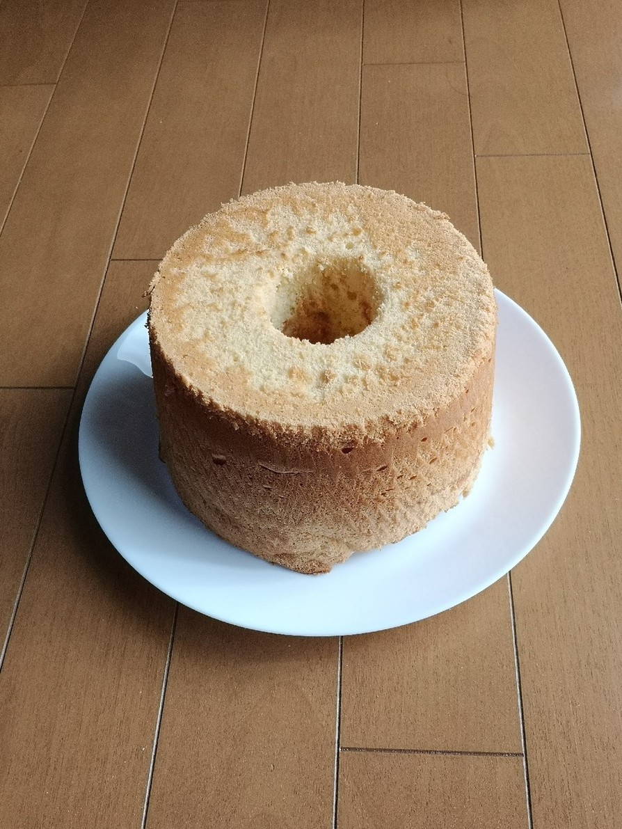 ふわもちっ！三温糖で作るシフォンケーキの画像