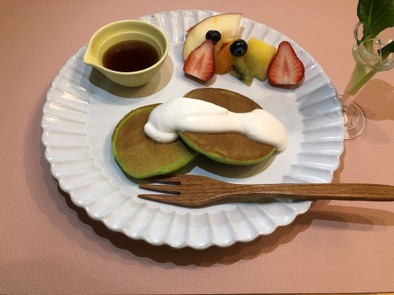 【農業女子】小松菜パンケーキの写真