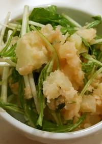 明太イモ水菜サラダ