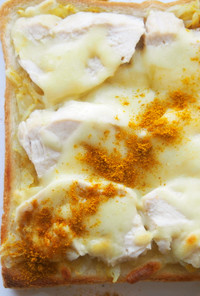 冷凍作り置きトースト！サラダチキンチーズ