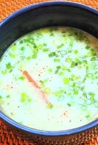 大根と人参のミルク味噌スープ