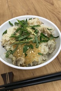 大葉香る☘さば缶の炊き込みご飯