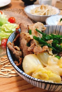 豚肉と白菜のすき煮
