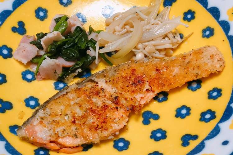 簡単 サーモンの香草パン粉焼き レシピ 作り方 By Ppppii0 クックパッド 簡単おいしいみんなのレシピが366万品