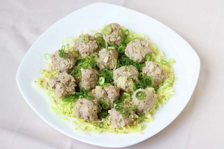 お皿1つでできる 肉団子のレンジ蒸し レシピ 作り方 By Fundodai クックパッド 簡単おいしいみんなのレシピが366万品