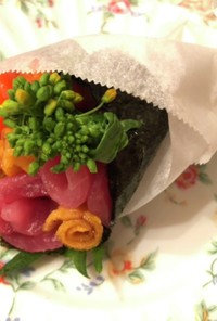 春♡卒業入学ブーケ花束巻き寿司