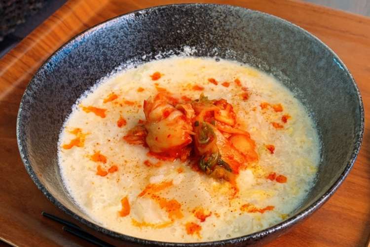 女性ホルモン補う 豆乳キムたま雑炊 レシピ 作り方 By ものぐさ太郎丸 クックパッド 簡単おいしいみんなのレシピが349万品