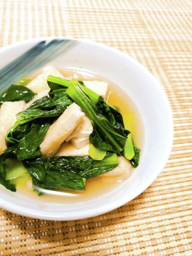 小松菜と薄揚げの炊いたん✤の写真
