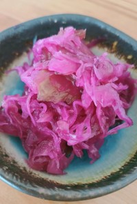 紫キャベツとセロリの漬物(甘酢)