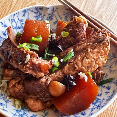 焼き肉のたれでカルビチム風スペアリブの写真