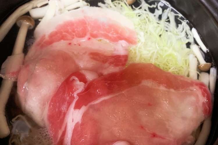 千切りキャベツと豚肉の鍋 〆はお蕎麦で レシピ 作り方 By 4人の子供達と クックパッド 簡単おいしいみんなのレシピが366万品