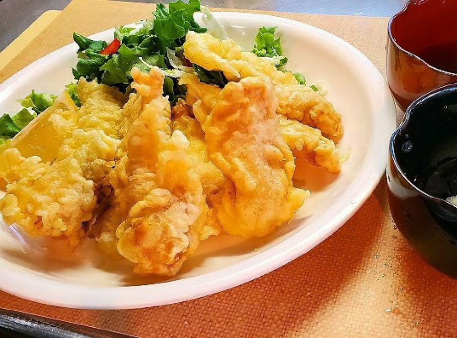 鶏胸肉が柔らかく美味しい最高のとり天ぷらの画像
