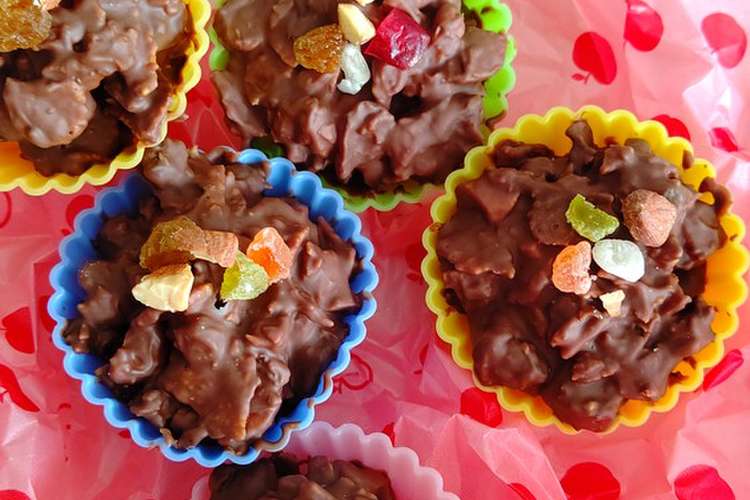 バレンタインデーかんたんチョコクランチ レシピ 作り方 By ふる つ クックパッド 簡単おいしいみんなのレシピが354万品