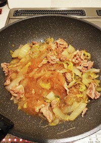 豚ひき肉と白菜の酸辣湯風炒め