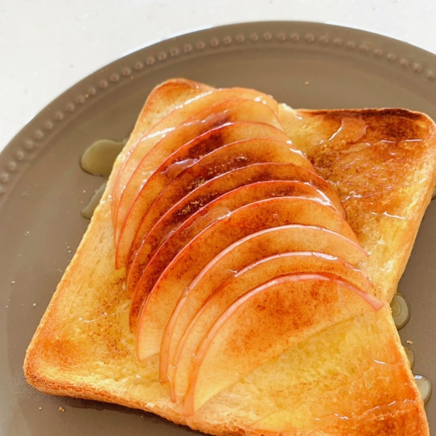 冷凍作り置きトースト〜アップルシナモン〜の画像