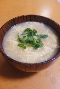 からだポカポカ☆味噌タマゴスープ