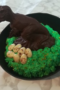 恐竜チョコケーキ