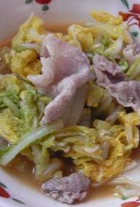 白菜と豚肉の味噌キム煮