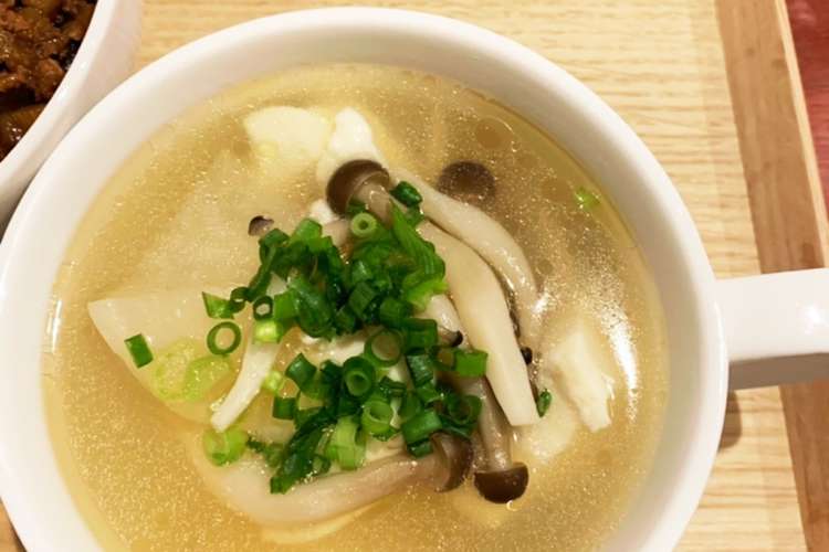大根としめじの中華スープ レシピ 作り方 By クック8urara クックパッド 簡単おいしいみんなのレシピが352万品